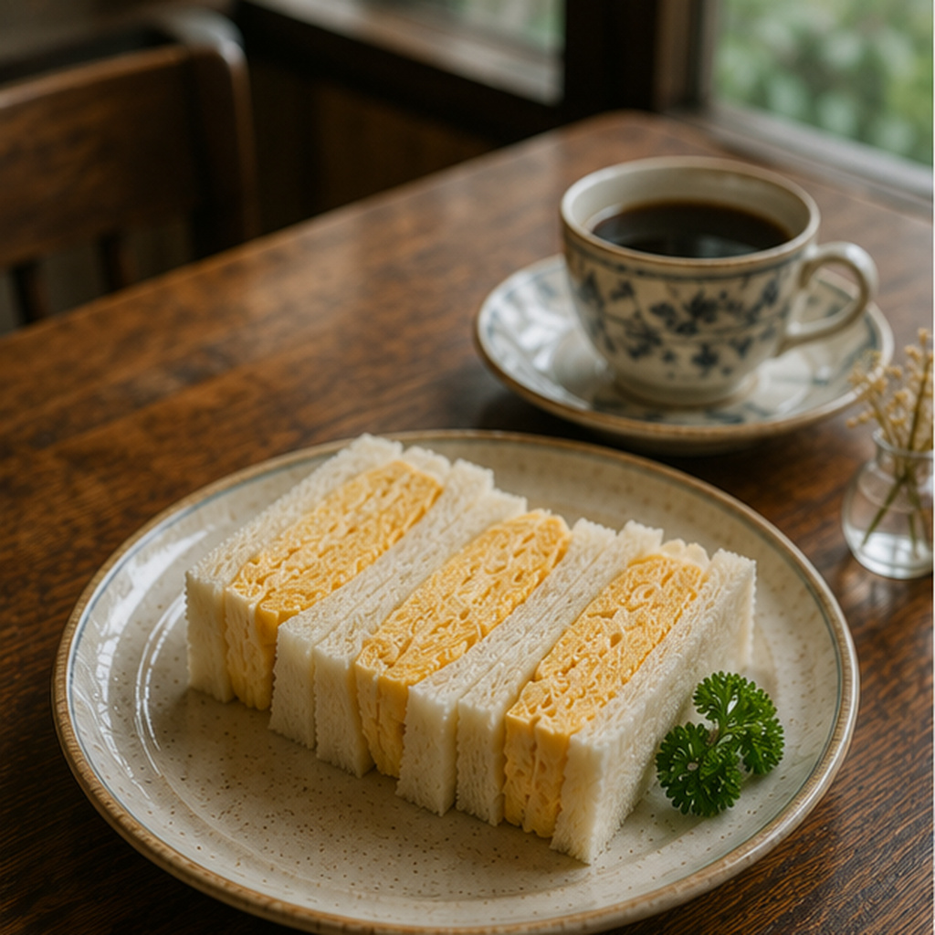 ふんわりした玉子をはさんだたまごサンド